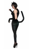 Adult Blk Cat Leggings w Tail