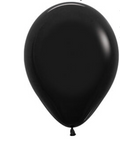 Sempertex 3ct. Deluxe Black 18in Latex Balloons
