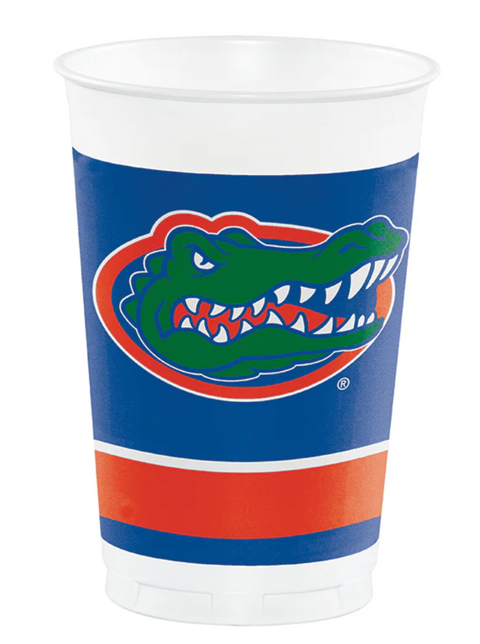 University of Florida 20oz. Plastic Cups 8PCS.