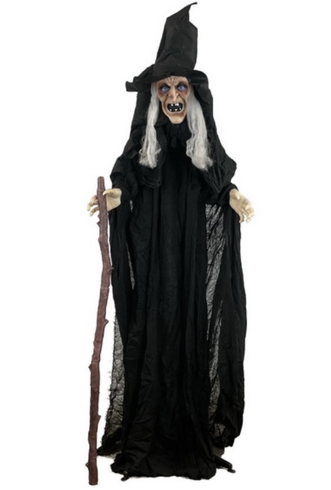 72" Animated Standing Witch