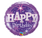 18" Birthday Purple Sparkles Balloon #272