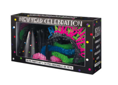 2NEON DOTS NEW YEAR PARTY KIT FOR 8 PEOPLE
