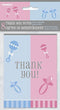 Gender Reveal Thank You Notes 8ct