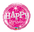 18" Birthday Pink Sparkles Balloon #156