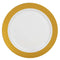 10.25" WHITE PLATE W/ SOLID GOLD HOT STAMP - 8CT