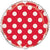 18' Red and White Polka Dot Balloon #101