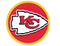 Kansas City Chiefs 9" Round Plates 8CT.