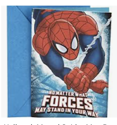 Spiderman Birthday Hallmark Card