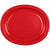 Classic Red Paper Oval Platter 8ct