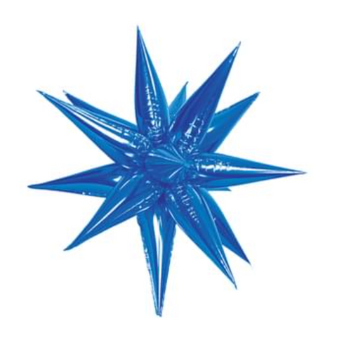 40" STARBURST MAGIC STAR BLUE BALLOON