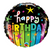 18" Birthday Colorful Stripes Balloon #31