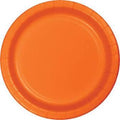 Sun-kissed Orange 9" Paper Plates 24ct.