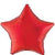 19" Star Chrome Red Balloon