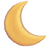 35" Gold Crescent Moon Balloon #315