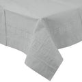 Shimmering Silver Tissue-Poly Table Cover 54"x108"