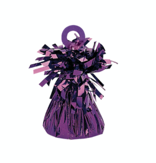 Purple Foil Weight Fringed