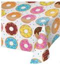 1CT DONUT TIME TABLE COVER PLASTIC AOP 54X102