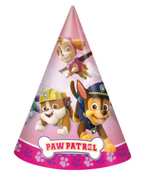 Paw Patrol Girl Party Hats 8ct
