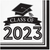 CLASS OF 2023 WHITE 2PLY LUNCHEON NAPKIN (36/PKG)