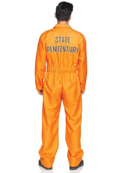 Prison Jumpsuit Costume Men's Standard