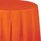 Sun-kissed Orange Plastic Octy-Round Tablecover 82"