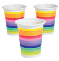 Plastic Rainbow 16oz Cups