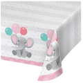Enchanting Elephant Paper Table cover 54X102 1CT. - Girl