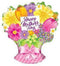 18" MOTHER'S DAY SPRING FLOWER BOUQUET BALLOON
