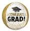 16" Congrats Grad Gold Glitter Balloon Orbz