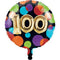 18" Balloon Birthday 100th Metallic Balloons