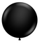 Tuftex 24" Black Latex Balloons 3ct.