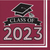 2PLY CLASS OF 2023 BURGUNDY LUNCH NAPKINS 36CT.