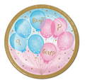 Gender Reveal Balloons 7in Plates 8ct.