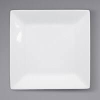White Square 7" Plastic Plates 12ct