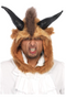 Men's Brutal Beast Hood Mask With Horns