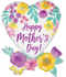 30" Happy Mother's Day Watercolor Flowers Balloon