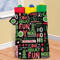 Joyful Holiday Giant Plastic Gift Sack w/ Gift Tag