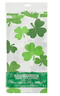 1CT 54X102 SHAMROCKS PLASTIC ALL OVER PRINT TABLE COVER