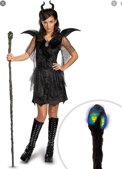 Deluxe Maleficent Costume Kid/Teen Large (10-12)