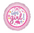 18" Baby Girl Gingham Balloon #148