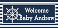 Nautical Baby Shower Custom Banner