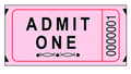 Single Ticket Roll - Pink 2000ct. RAFFLE TICKETS