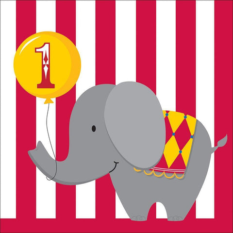 1st Birthday Circus Time Lunch Napkins 16ct