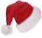 Santa Hat Deluxe Lined Plush Adult XL