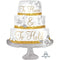 28" To Have And To Hold Wedding Cake Shape Balloon #182