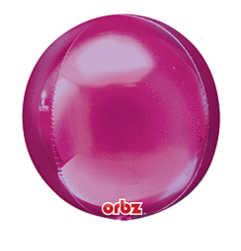 16" Orbz Bright Pink Balloon