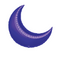 26" Purple Crescent Moon Balloon #328