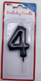 NUMBER CANDLE BLACK 4