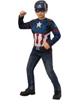 Avengers Infinity Captain America Costume Kids Large (12-14)