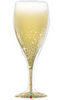 39" Golden Bubbly Wine Glass Balloon